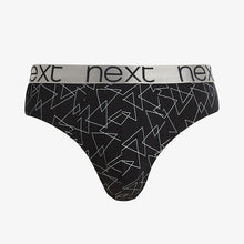 Load image into Gallery viewer, 4 Pack Black/Silver Pattern Briefs
