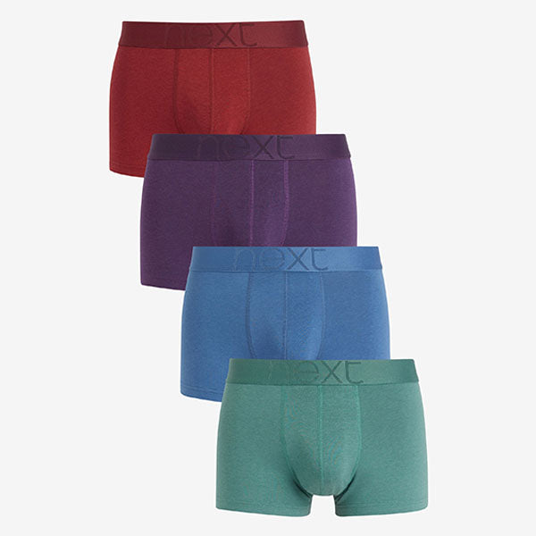 Signature Dusky Colour Bambou Hipster Boxers 4 Pack