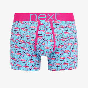 4 Pack Bright Bird Print A-Front Boxers