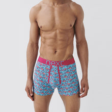 Load image into Gallery viewer, 4 Pack Bright Bird Print A-Front Boxers
