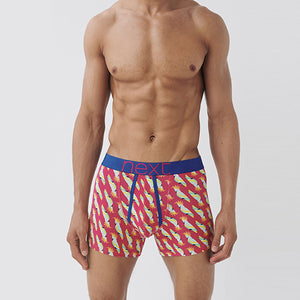 4 Pack Bright Bird Print A-Front Boxers