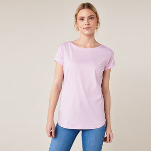 Lilac Cap Sleeve T-Shirt
