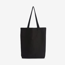 Load image into Gallery viewer, Black Rainbow Cotton Reusable Monogram Bag For Life
