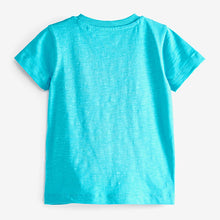 Load image into Gallery viewer, Turquoise Blue Ice Cream Short Sleeve Character T-Shirt (3mths-5yrs)
