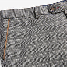 Load image into Gallery viewer, Grey Slim Fit Check Suit: Trousers
