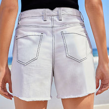 Load image into Gallery viewer, White Tea Dyed Boy Shorts
