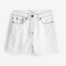 Load image into Gallery viewer, White Tea Dyed Boy Shorts
