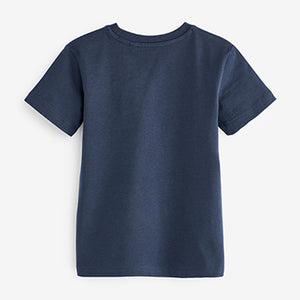 Navy Plain T-Shirt (3-12yrs)