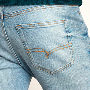 Light Blue Next Essential Stretch Slim Fit Jeans