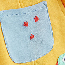 Load image into Gallery viewer, Bright Yellow Dungaree set (0mth-18mths)
