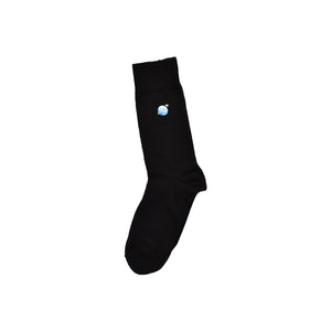 Black Space Embroidered Socks 5 Pack