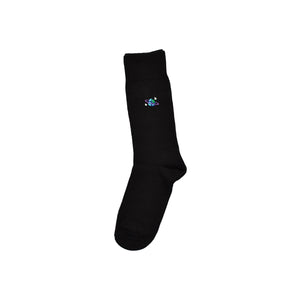 Black Space Embroidered Socks 5 Pack