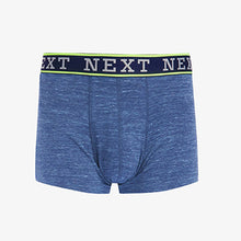 Load image into Gallery viewer, Blue /Grey Marl Hipster Boxers 4 Pack
