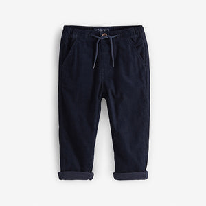 Navy Blue Lined Pull-On Cord Trousers (3mths-5yrs)