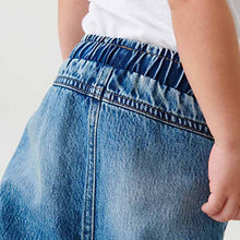 Load image into Gallery viewer, Tint Blue Pull-On TENCEL™ Distressed Jeans (3mths-5yrs)
