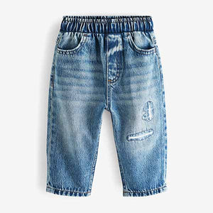 Tint Blue Pull-On TENCEL™ Distressed Jeans (3mths-5yrs)