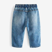 Load image into Gallery viewer, Tint Blue Pull-On TENCEL™ Distressed Jeans (3mths-5yrs)
