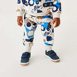 White/Blue Digger Jersey Joggers (3mths-5yrs)