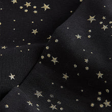 Load image into Gallery viewer, Black Gold Glitter Star Print Legging (3-12 yrs)
