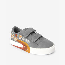 Load image into Gallery viewer, Mid Grey Rocket Strap Touch Fastening Shoes (Younger Boys)

