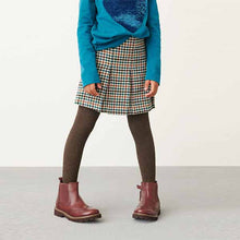 Load image into Gallery viewer, Teal Blue Check Skirt And Tights Set (3-12yrs)
