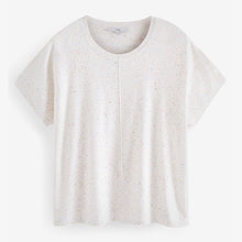 Load image into Gallery viewer, White Speckled Short Sleeve T-Shirt
