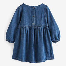 Load image into Gallery viewer, Blue Denim Dress (3mths-6yrs)
