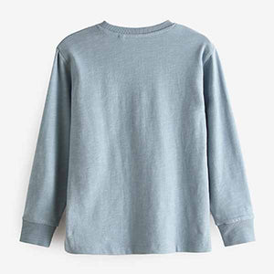 Icy Blue Long Sleeve Cosy T-Shirt (3-12yrs)