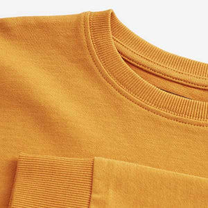 Ochre Yellow Long Sleeve Cosy T-Shirt (3-12yrs)