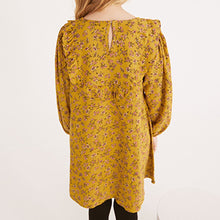 Load image into Gallery viewer, Yellow Ditsy Printed Dress (3-12yrs)
