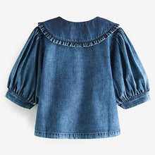 Load image into Gallery viewer, Blue Denim Collar Blouse (3-12yrs)
