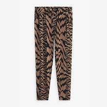 Load image into Gallery viewer, Brown/Black Print Jersey Joggers
