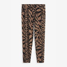 Load image into Gallery viewer, Brown/Black Print Jersey Joggers
