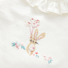Load image into Gallery viewer, Pink Bunny/Floral Baby Long Sleeve T-Shirts 3 Pack (0 mth-18mths)
