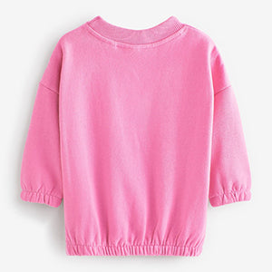 Bright Pink Sweatshirt Soft Touch Jersey (3mths-5yrs)