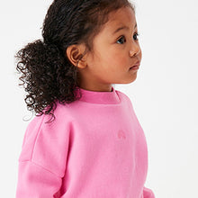 Load image into Gallery viewer, Bright Pink Sweatshirt Soft Touch Jersey (3mths-5yrs)
