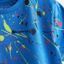 Load image into Gallery viewer, Blue Splat All Over Print T-Shirt (3-12yrs)
