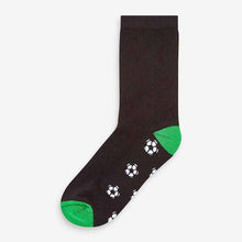 Load image into Gallery viewer, Black Football Cotton Rich Cushioned Socks 7 Pack (Older Boys)
