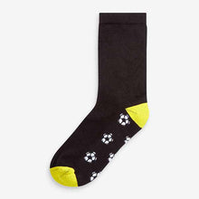 Load image into Gallery viewer, Black Football Cotton Rich Cushioned Socks 7 Pack (Older Boys)
