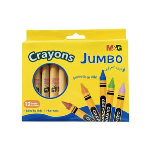 M&G 11mm*100mm Round Crayon 12 colors