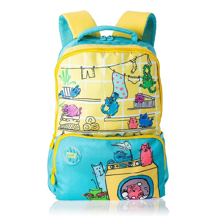 AMERICAN TOURISTER DIDDLE BACKPACK 02 TURQUOISE/YELLOW