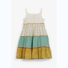 Load image into Gallery viewer, Green Lace And Print Mix Maxi Dress (3mths-6yrs) - Allsport
