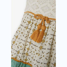 Load image into Gallery viewer, Green Lace And Print Mix Maxi Dress (3mths-6yrs) - Allsport
