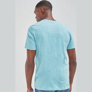 Turquoise "Santa Monica Graphic" Regular Fit T-Shirt - Allsport