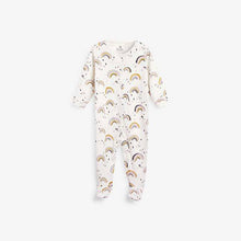 Load image into Gallery viewer, Lilac 2 Pack Bunny Rainbow Sleepsuits (0mths-18mths) - Allsport

