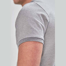 Load image into Gallery viewer, Grey Regular Fit Texture Polo - Allsport
