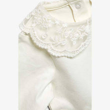 Load image into Gallery viewer, Ecru Lace Collar Body (0mths-18mths) - Allsport
