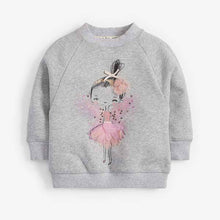 Load image into Gallery viewer, Grey Sparkle Fairy Sweatshirt (3mths-7yrs) - Allsport
