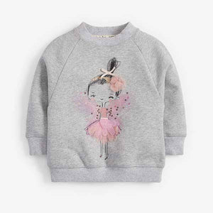 Grey Sparkle Fairy Sweatshirt (3mths-7yrs) - Allsport