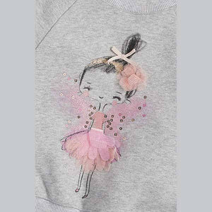 Grey Sparkle Fairy Sweatshirt (3mths-7yrs) - Allsport